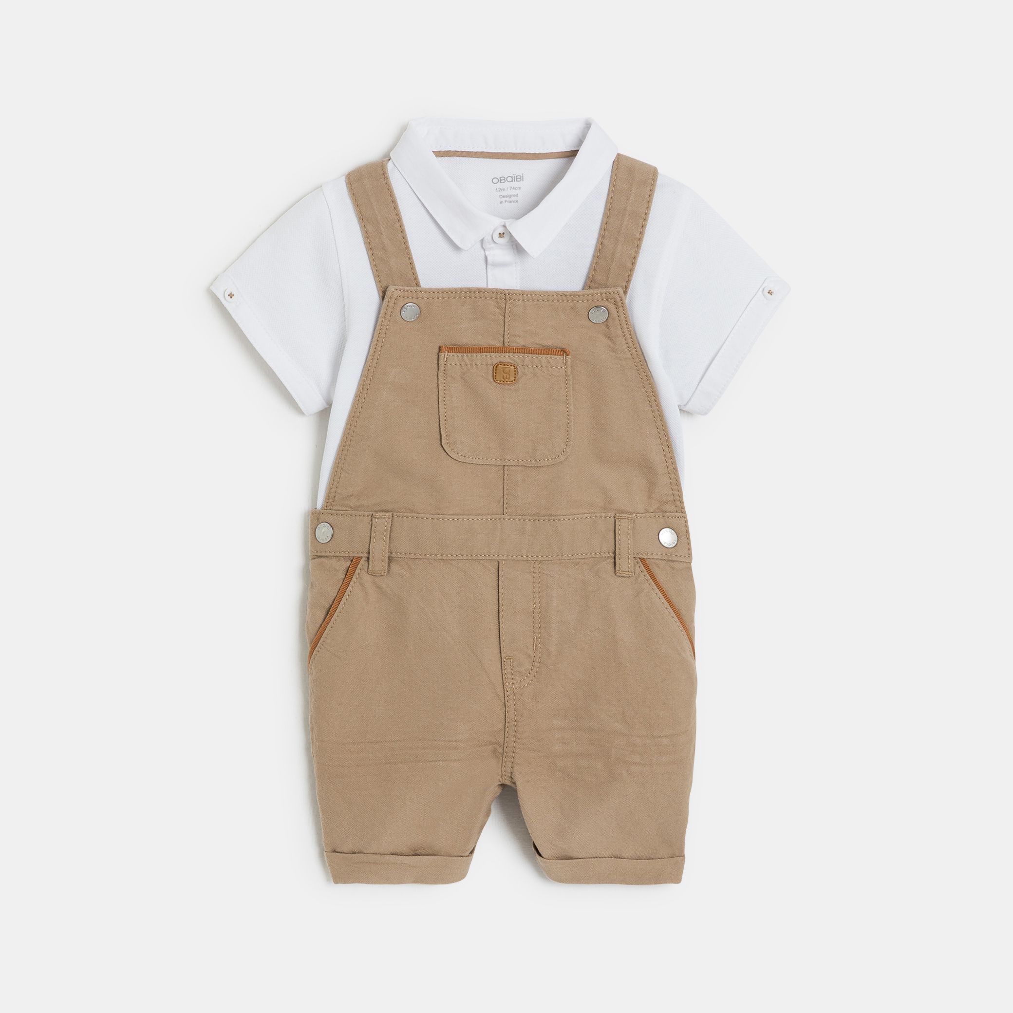 Set áo polo và quần yếm